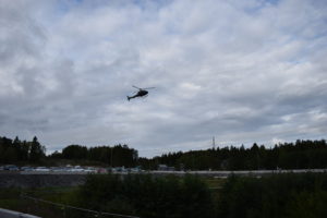 helikopter i Väsjön